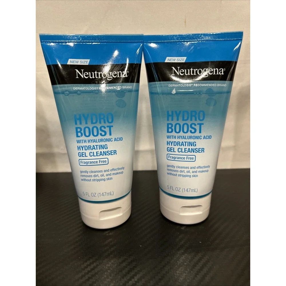 2 NEUTROGENA Hydro Boost‎ Hydrating Gel Cleansers Fragrance Free